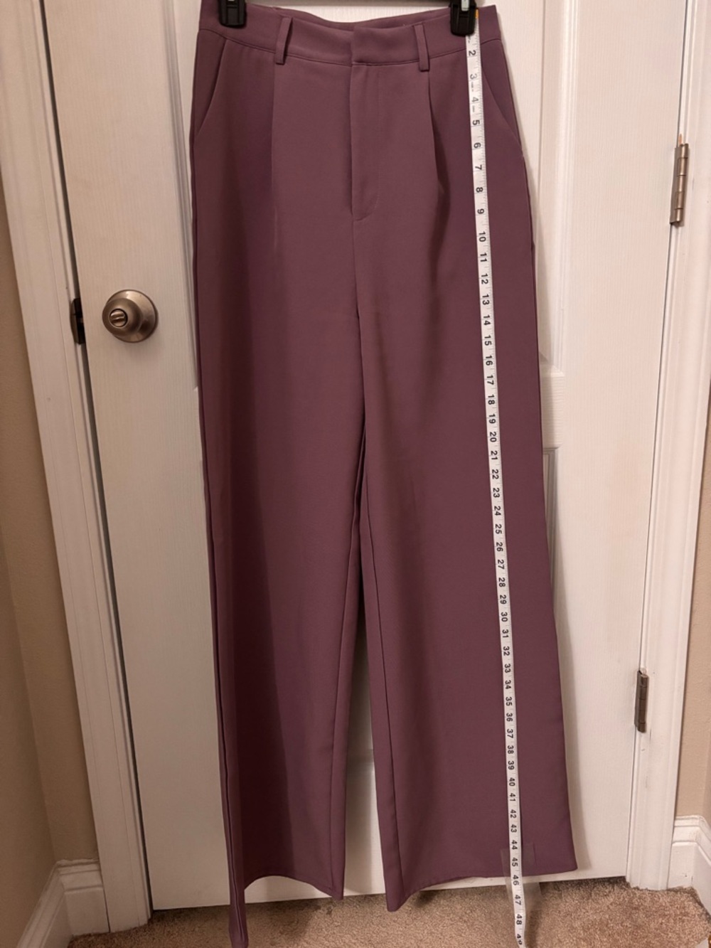Missguided  women’s Tall Wide Leg Pants Plum Mauve.